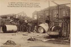 henin lietard beaumont fosse 2 sainte ste henriette ruines premiere guerre mondiale 14-18-1914-1918 mines dourges