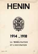 henin lietard beaumont mobilisation occupation 1914 1917 1918 livre livret