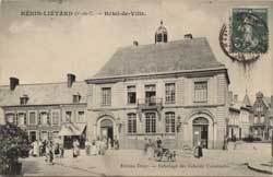 henin lietard mairie hotel de ville avant la guerre 14-18 1914-1918 cafe de la mairie