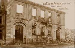 henin lietard beaumont hotel de ville mairie commissariat après la guerre 14-18 1914-1918 ruines