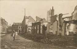 henin lietard beaumont rue napoleon demarquette de marquette premiere guerre mondiale 14-18-1914-1918 carte postale cp cpa