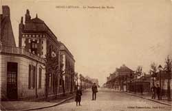 henin lietard beaumont boulevard des ecoles bld fallires apres la guerre 1914-1918 14-18 ruines