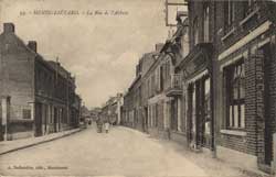 henin lietard beaumont rue de abbaye magasin bijouterie balcon carte postale photo cp cpa