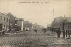 henin lietard beaumont 1921  rue de douai maison endommagee guerre 1914-1918 14-18 008