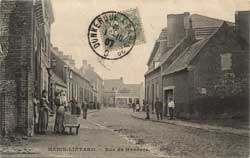 henin lietard rue du hanovre 1907 carte postale animee cp cpa